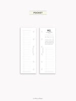 M118_2026 | 2026 Half-Page Calendar, Monthly Task list