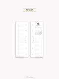 M118_2026 | 2026 Half-Page Calendar, Monthly Task list
