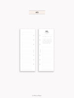 M118_2026 | 2026 Half-Page Calendar, Monthly Task list