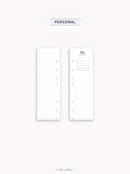 M118_2027 | 2027 Half-Page Calendar, Monthly Task list