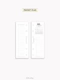 M118_2027 | 2027 Half-Page Calendar, Monthly Task list