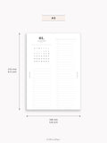 M118_2027 | 2027 Half-Page Calendar, Monthly Task list