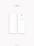 M118_2027 | 2027 Half-Page Calendar, Monthly Task list