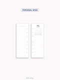 M118_2027 | 2027 Half-Page Calendar, Monthly Task list
