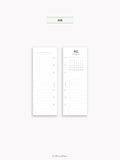 M118_2027 | 2027 Half-Page Calendar, Monthly Task list