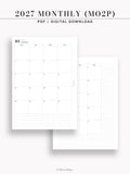 M122_G_2027 | 2027 Monthly, MO2P, Grid