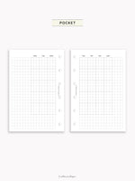 M128 | Monthly Planner, MO2P, Gird