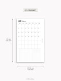 M133_B_2027 | 2027 Monthly, MO1P, Blank