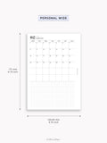 M133_B_2027 | 2027 Monthly, MO1P, Blank