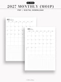 M133_B_2027 | 2027 Monthly, MO1P, Blank