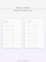 W126_WO1P | Weekly Planner, Week on a Page