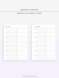 W126_WO1P | Weekly Planner, Week on a Page