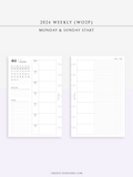 W108_GX_WO2P_2024 | 2024 Weekly Planner, Blank