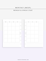 M122_L | Monthly, MO2P, Lined