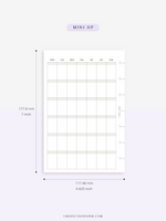 M123_B | Monthly Planner, MO1P, Blank