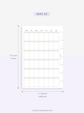 M123_B | Monthly Planner, MO1P, Blank