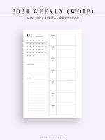 W108_GX_WO1P_2024 | 2024 Weekly Planner, Blank