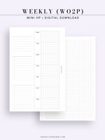 W108_G_WO2P | Weekly Planner, WO2P, Grid