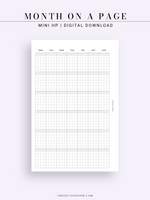 M123_G | Monthly Planner, MO1P, Grid