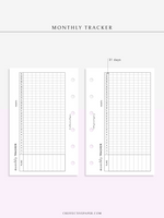 T101_M | Monthly Goal & Habit Tracker Template