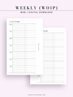 W126_WO1P | Weekly Planner, Week on a Page