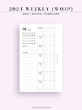 W108_G_WO1P_2024 | 2024 Weekly Planner, Grid