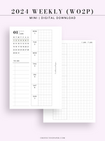 W108_G_WO2P_2024 | 2024 Weekly Planner, Grid
