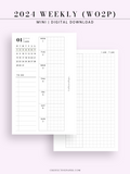 W108_G_WO2P_2024 | 2024 Weekly Planner, Grid