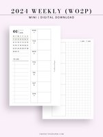 W108_GX_WO2P_2024 | 2024 Weekly Planner, Blank