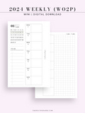 W108_GX_WO2P_2024 | 2024 Weekly Planner, Blank