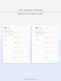 W108_G_WO1P_2024 | 2024 Weekly Planner, Grid