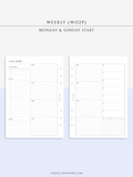 W128 | Weekly Planner, WO2P