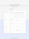 M124 | Folding Monthly Planner