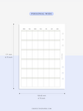 M123_B | Monthly Planner, MO1P, Blank