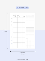 M124 | Folding Monthly Planner