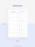 M124 | Folding Monthly Planner