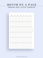 M123_G | Monthly Planner, MO1P, Grid