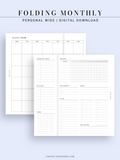 M124 | Folding Monthly Planner