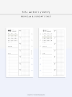 W108_G_WO1P_2024 | 2024 Weekly Planner, Grid