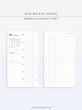 W108_G_WO2P_2024 | 2024 Weekly Planner, Grid