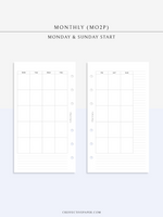 M122_L | Monthly, MO2P, Lined