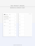 W108_GX_WO2P_2024 | 2024 Weekly Planner, Blank