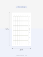 M123_B | Monthly Planner, MO1P, Blank