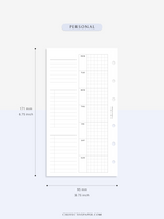 W108_G_WO1P | Weekly Planner, WO1P, Grid