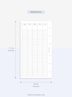 W124 | Undated Weekly Schedule, WO2P