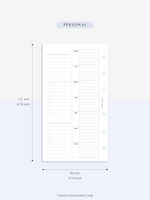 W108_G_WO2P | Weekly Planner, WO2P, Grid