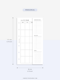 M124 | Folding Monthly Planner