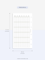 M123_G | Monthly Planner, MO1P, Grid