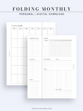 M124 | Folding Monthly Planner