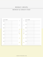 W126_WO1P | Weekly Planner, Week on a Page